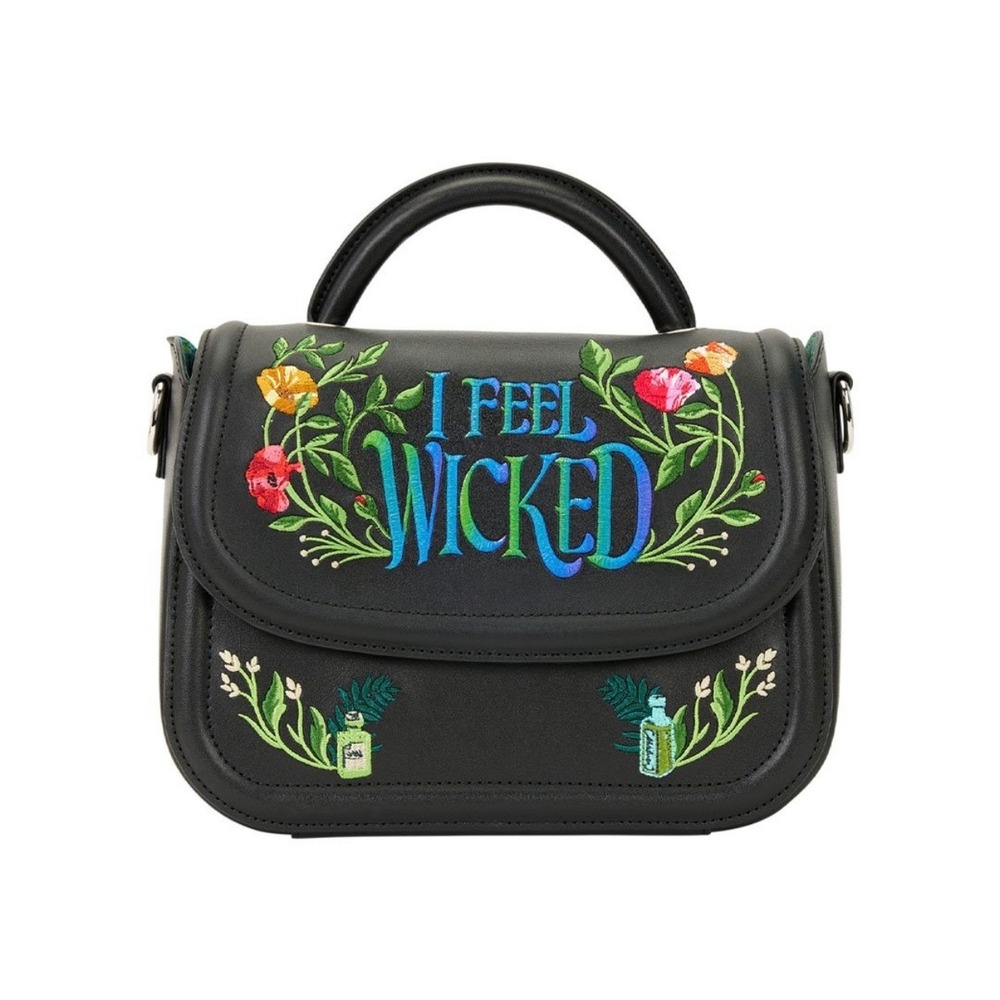Loungefly Wicked I Feel Wicked Embroidered Crossbody Bag NWT